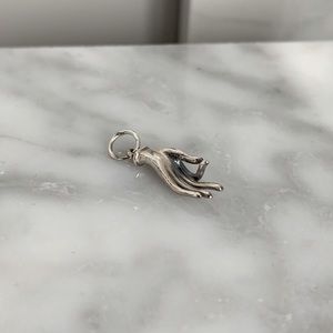Sterling Silver Namaste Hand Charm